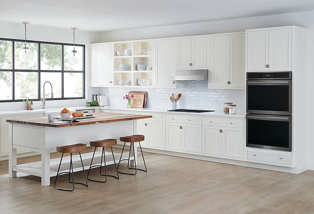 Alt View 20. Frigidaire - Gallery 30" Double Electric Wall Oven with Total Convection - Black Stainless Steel.