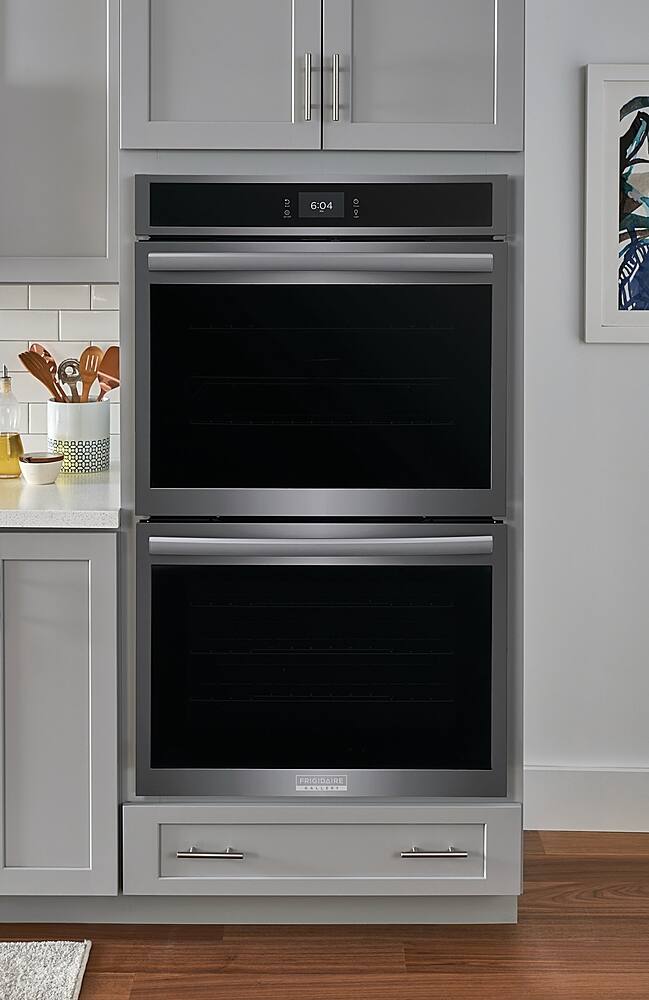 Alt View 21. Frigidaire - Gallery 30" Double Electric Wall Oven with Total Convection - Black Stainless Steel.