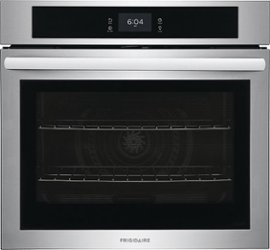 Frigidaire - 30" Built-in Single Electric Wall Oven with Fan Convection - Stainless steel - Front_Zoom