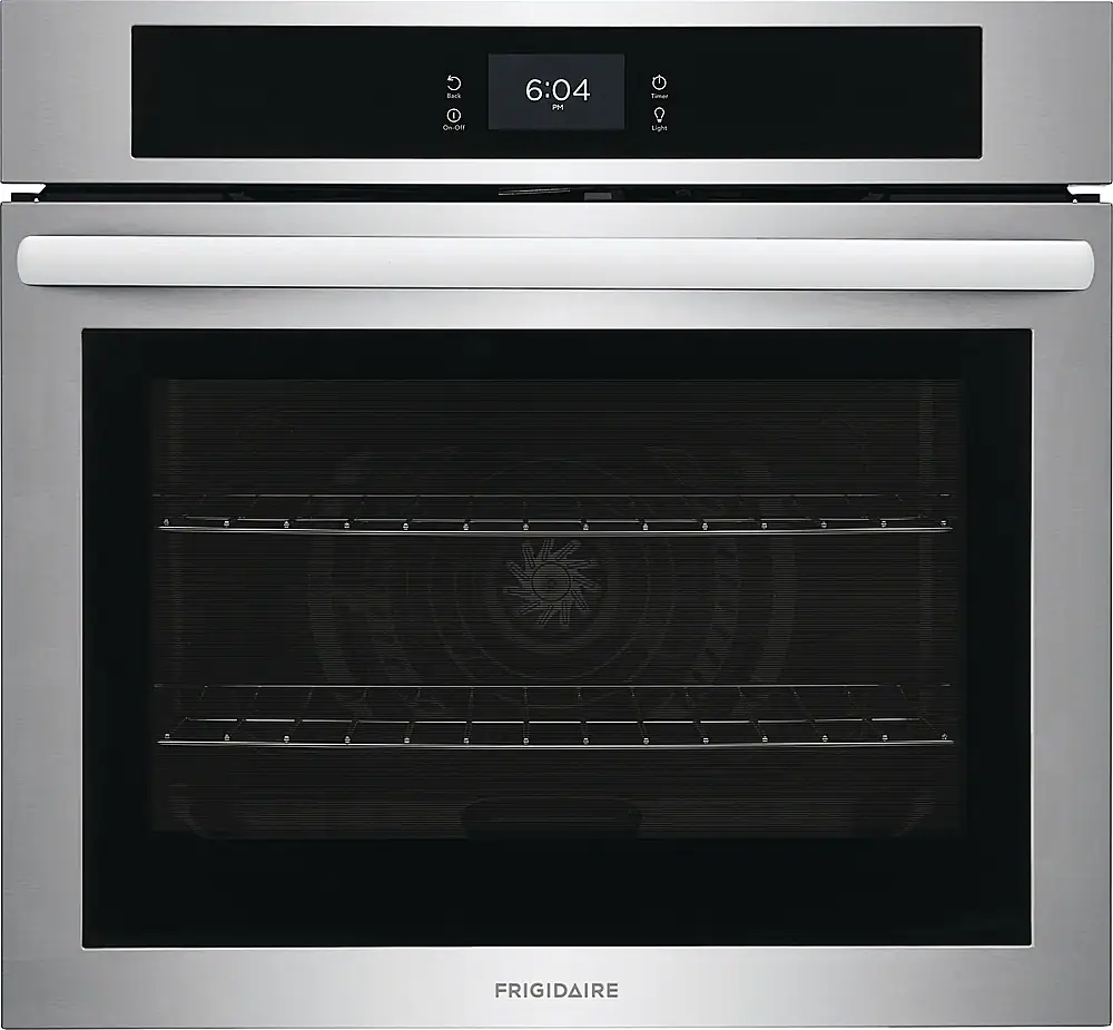 Frigidaire - 30" Built-in Single Electric Wall Oven with Fan Convection - Stainless Steel