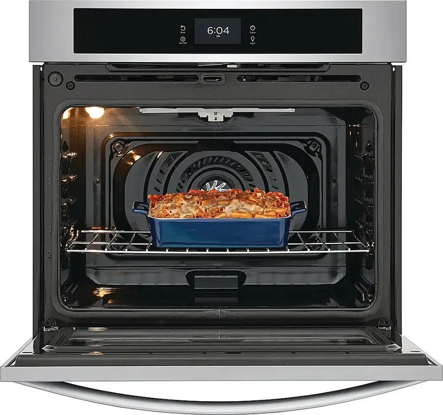 Alt View 14. Frigidaire - 30" Built-in Single Electric Wall Oven with Fan Convection - Stainless Steel.