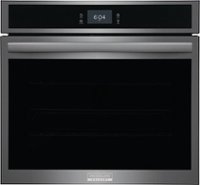 Frigidaire - Gallery 30" Built-in Single Electric Wall Oven with Total Convection - Black Stainless Steel - Front_Zoom