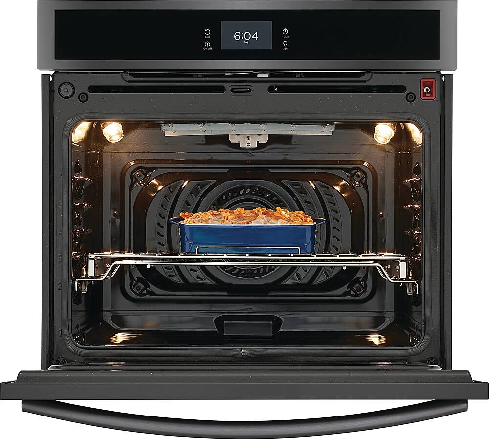 Alt View 12. Frigidaire - Gallery 30" Built-in Single Electric Wall Oven with Total Convection - Black Stainless Steel.