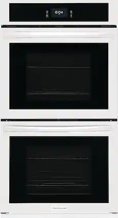 Front. Frigidaire - 27" Built-in Double Electric Wall Oven with Fan Convection - White.