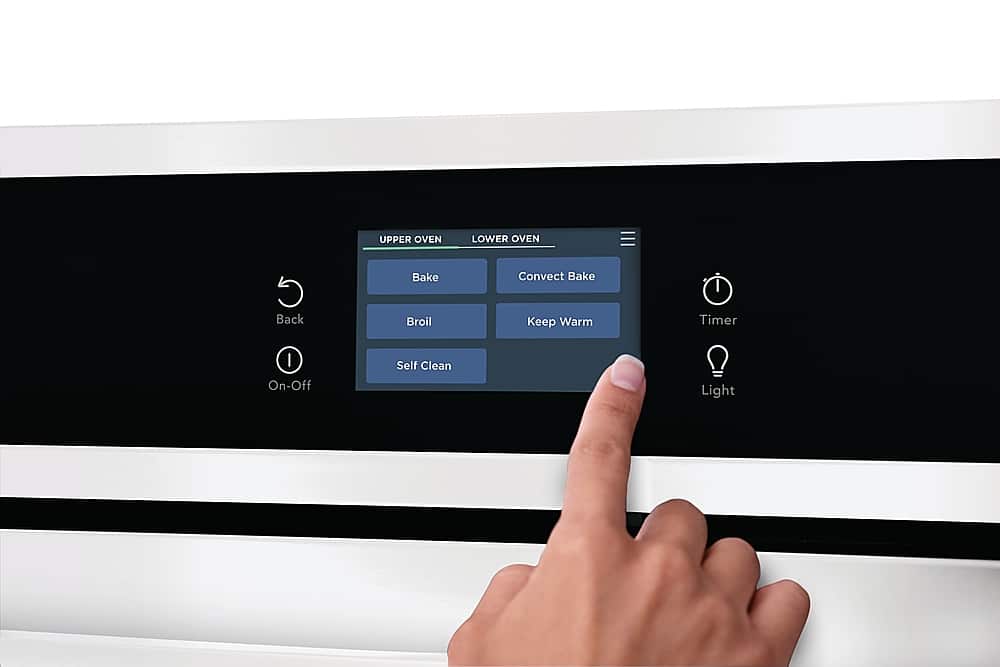 Alt View 11. Frigidaire - 27" Built-in Double Electric Wall Oven with Fan Convection - White.