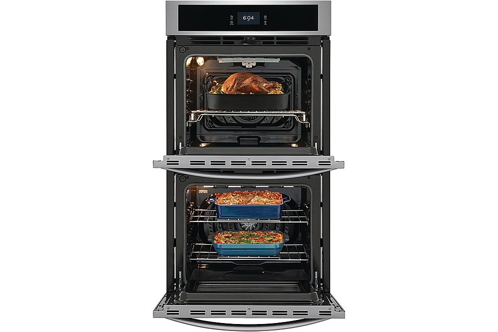 Alt View 2. Frigidaire - 27" Built-in Double Electric Wall Oven with Fan Convection - White.