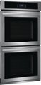 Angle. Frigidaire - 27" Built-in Double Electric Wall Oven with Fan Convection - Stainless Steel.