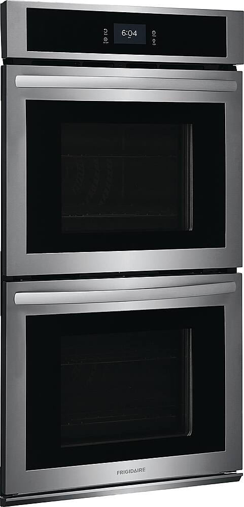 Angle. Frigidaire - 27" Built-in Double Electric Wall Oven with Fan Convection - Stainless Steel.
