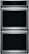 Front. Frigidaire - 27" Built-in Double Electric Wall Oven with Fan Convection - Stainless Steel.