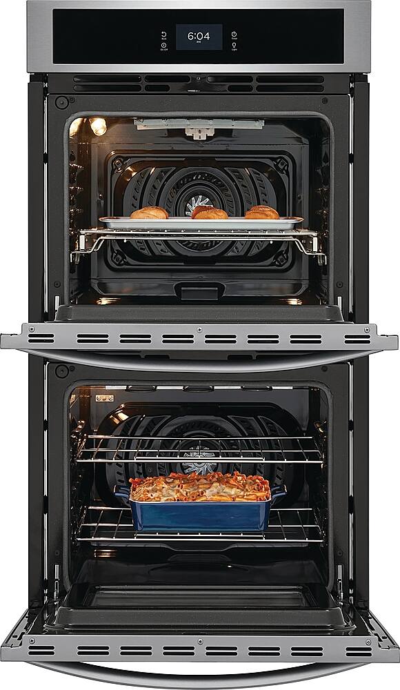 Alt View 2. Frigidaire - 27" Built-in Double Electric Wall Oven with Fan Convection - Stainless Steel.