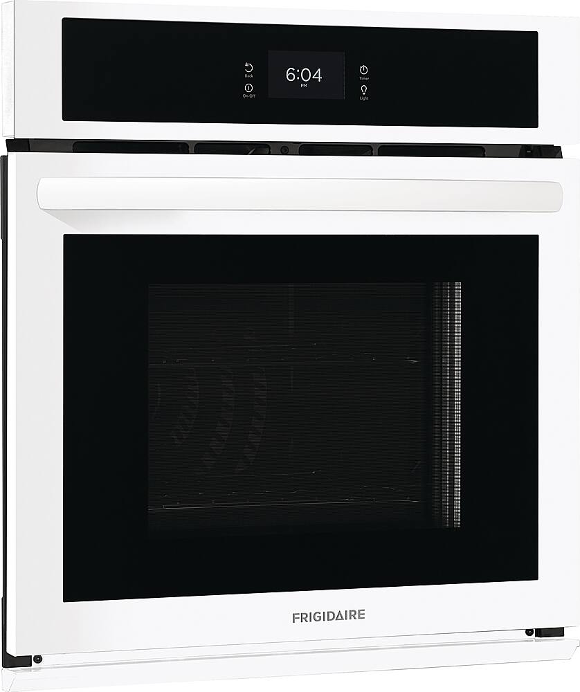 Angle. Frigidaire - 27" Built-in Single Electric Wall Oven with Fan Convection - White.