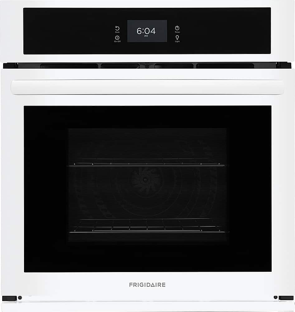 Front. Frigidaire - 27" Built-in Single Electric Wall Oven with Fan Convection - White.