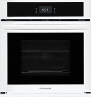 Frigidaire - 27" Built-in Single Electric Wall Oven with Fan Convection - White - Front_Zoom