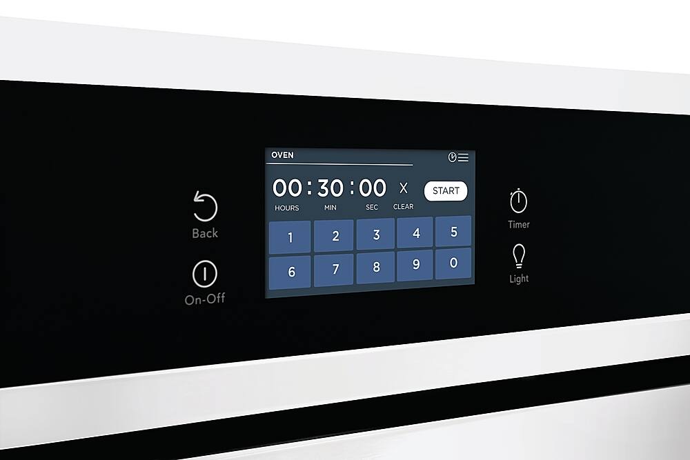 Alt View 11. Frigidaire - 27" Built-in Single Electric Wall Oven with Fan Convection - White.