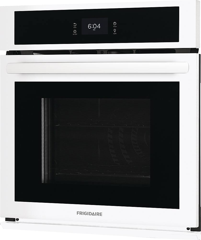 Left. Frigidaire - 27" Built-in Single Electric Wall Oven with Fan Convection - White.
