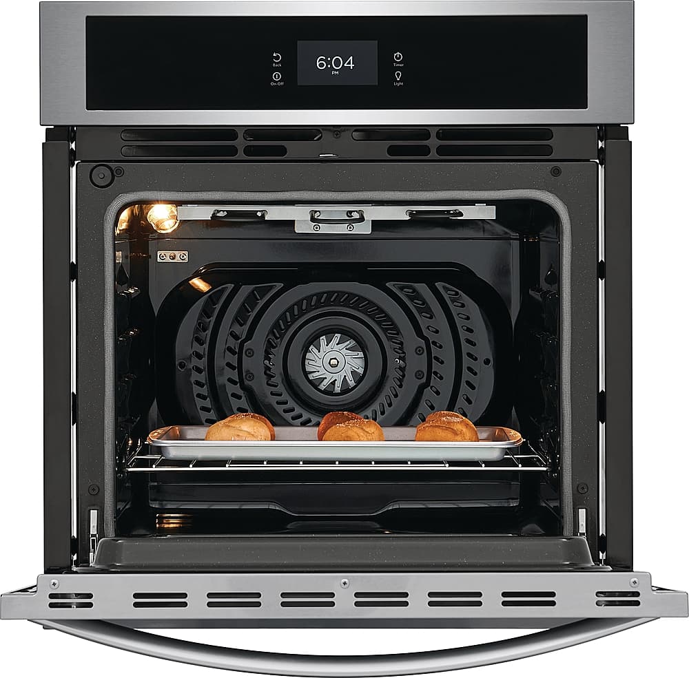 Alt View 14. Frigidaire - 27" Built-in Single Electric Wall Oven with Fan Convection - Stainless Steel.