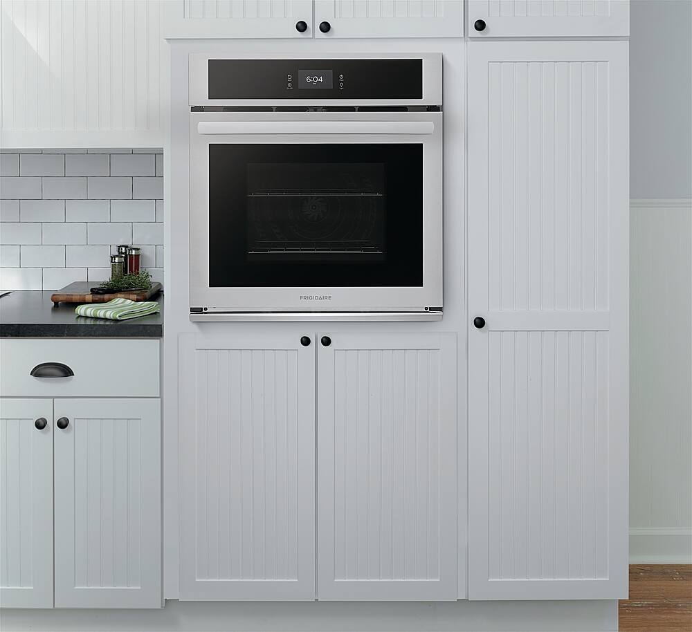 Alt View 18. Frigidaire - 27" Built-in Single Electric Wall Oven with Fan Convection - Stainless Steel.