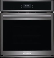 Frigidaire - Gallery 27" Built-in Single Electric Wall Oven with Fan Convection - Black Stainless Steel - Front_Zoom