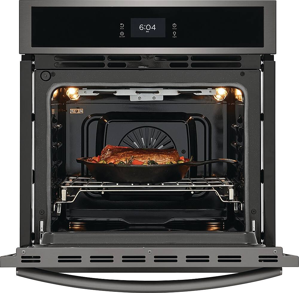 Alt View 11. Frigidaire - Gallery 27" Built-in Single Electric Wall Oven with Fan Convection - Black Stainless Steel.