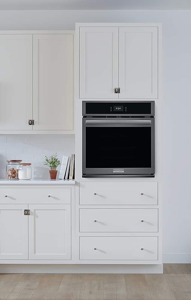 Alt View 18. Frigidaire - Gallery 27" Built-in Single Electric Wall Oven with Fan Convection - Black Stainless Steel.