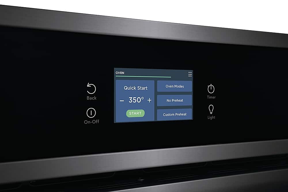 Alt View 1. Frigidaire - Gallery 27" Built-in Single Electric Wall Oven with Fan Convection - Black Stainless Steel.