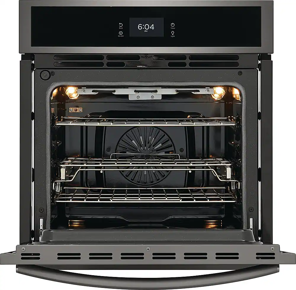 Alt View 2. Frigidaire - Gallery 27" Built-in Single Electric Wall Oven with Fan Convection - Black Stainless Steel.