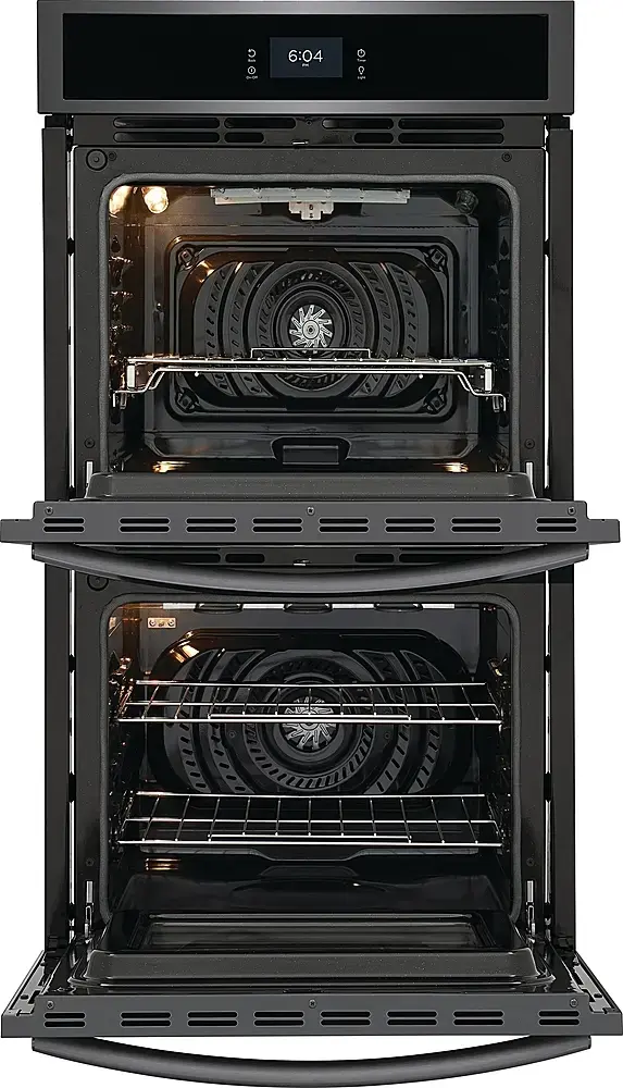 Alt View 11. Frigidaire - Gallery 27" Double Electric Wall Oven with Total Convection - Black Stainless Steel.