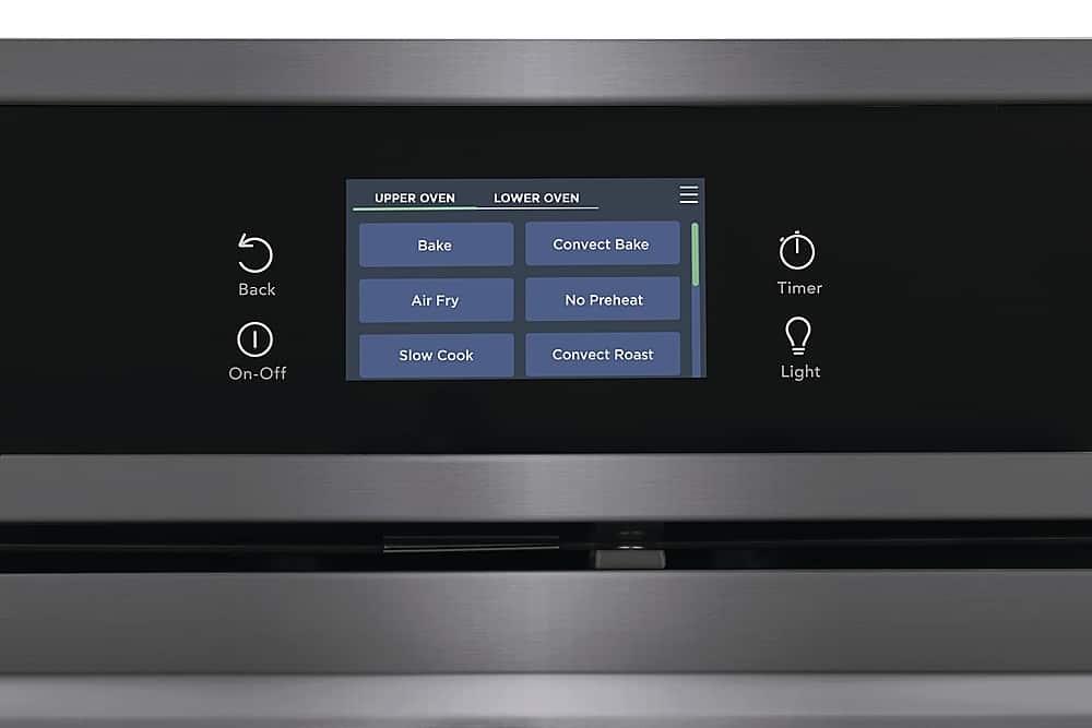 Alt View 1. Frigidaire - Gallery 27" Double Electric Wall Oven with Total Convection - Black Stainless Steel.