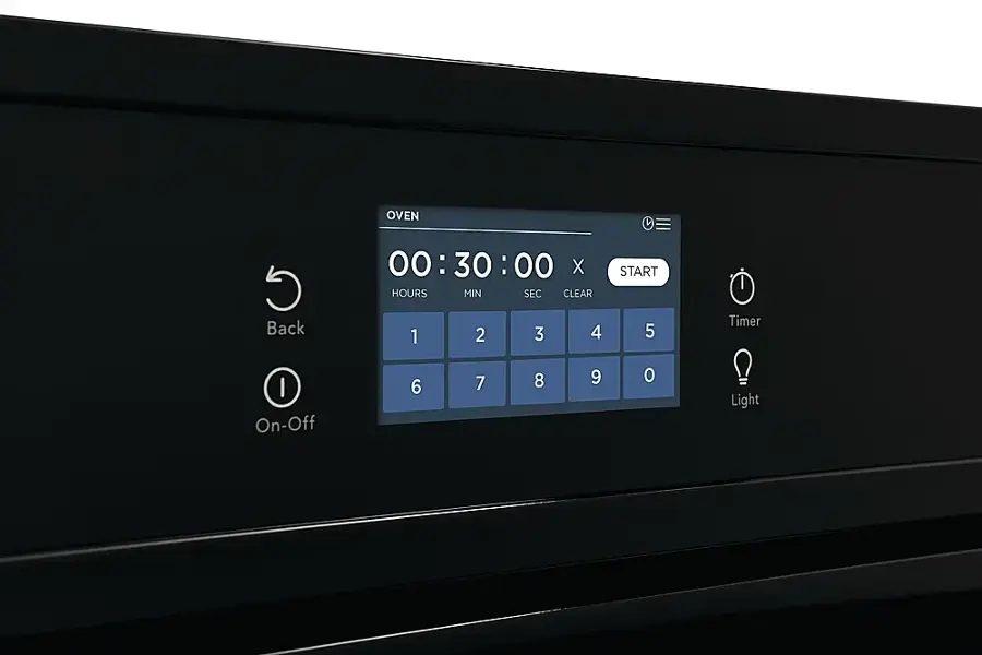 Alt View 11. Frigidaire - 27" Built-in Single Electric Wall Oven with Fan Convection - Black.