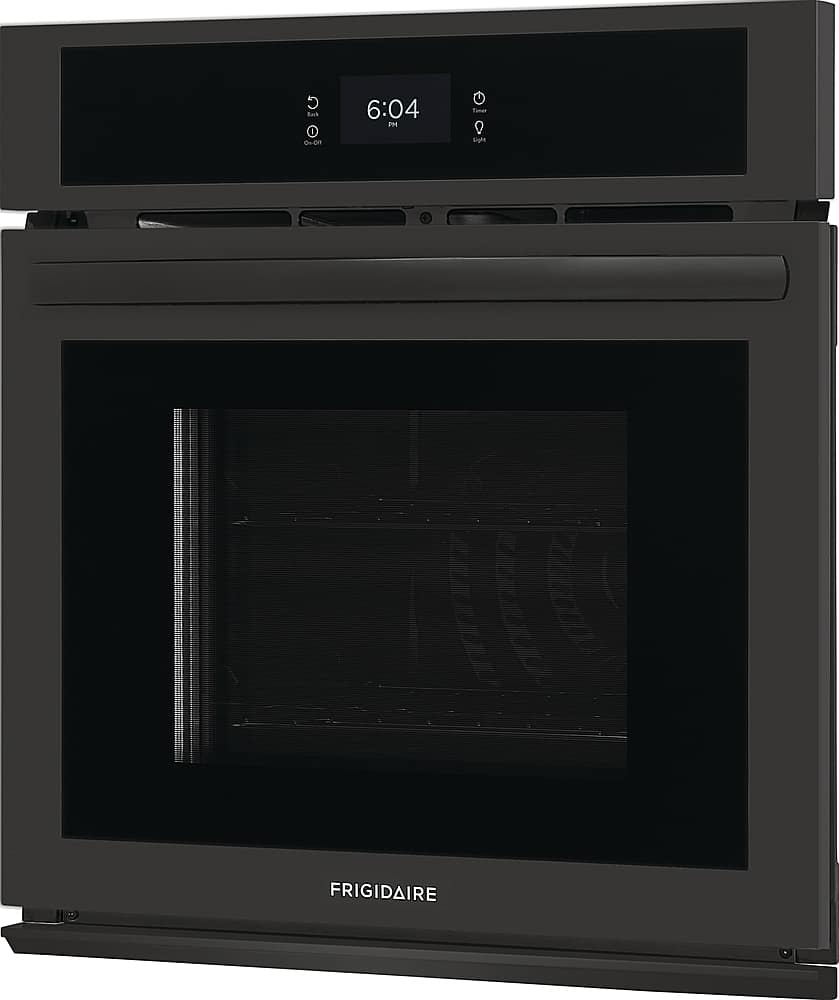 Left. Frigidaire - 27" Built-in Single Electric Wall Oven with Fan Convection - Black.