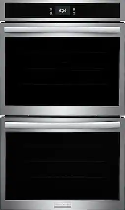 Front. Frigidaire - Gallery 30" Double Electric Wall Oven with Total Convection - Stainless Steel.