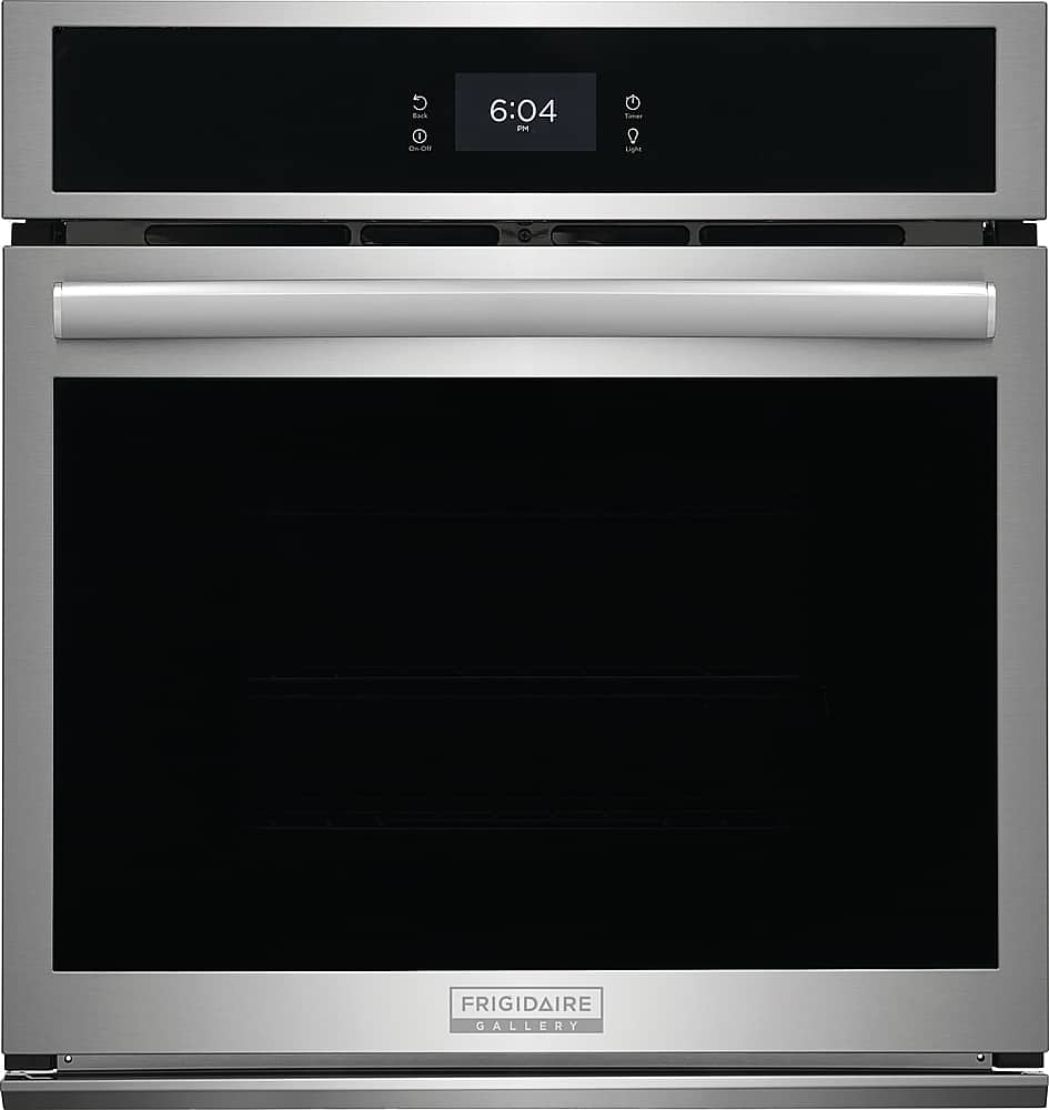 Front. Frigidaire - Gallery 27" Built-in Single Electric Wall Oven with Fan Convection - Stainless Steel.