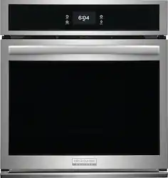 Frigidaire - Gallery 27" Built-in Single Electric Wall Oven with Fan Convection - Stainless Steel - Front_Zoom