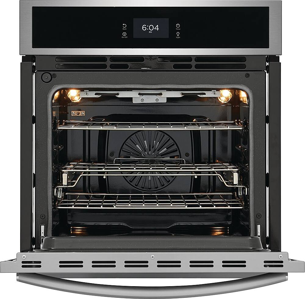 Alt View 2. Frigidaire - Gallery 27" Built-in Single Electric Wall Oven with Fan Convection - Stainless Steel.