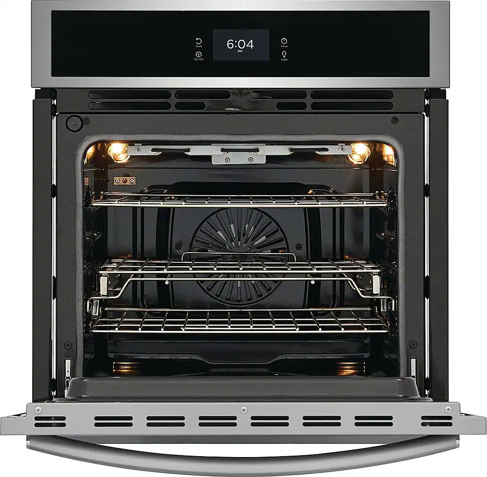 Alt View 2. Frigidaire - Gallery 27" Built-in Single Electric Wall Oven with Fan Convection - Stainless Steel.