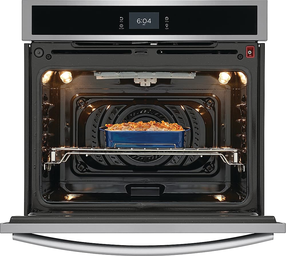 Alt View 12. Frigidaire - Gallery 30" Built-in Single Electric Wall Oven with Total Convection - Stainless Steel.