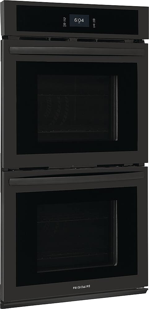 Angle. Frigidaire - 27" Double Electric Wall Oven with Fan Convection - Black.