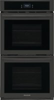 Frigidaire - 27" Double Electric Wall Oven with Fan Convection - Black - Front_Zoom