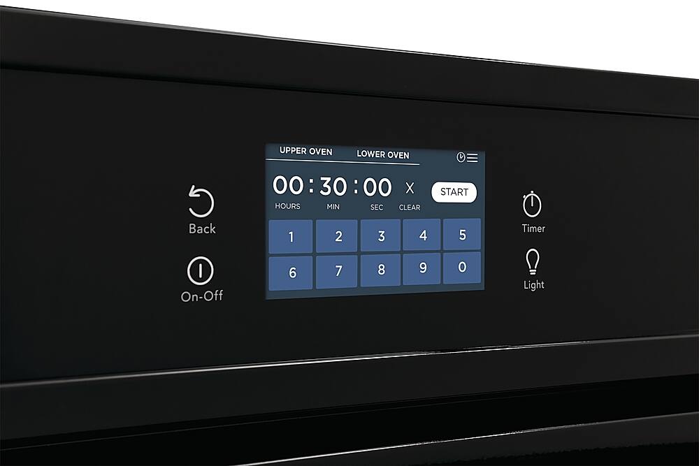 Alt View 11. Frigidaire - 27" Double Electric Wall Oven with Fan Convection - Black.