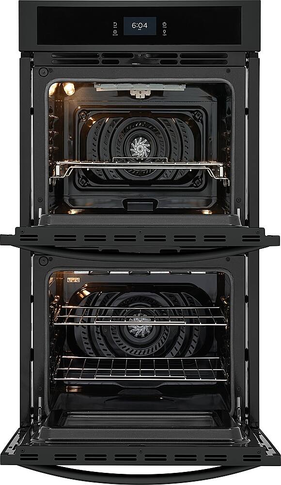 Alt View 12. Frigidaire - 27" Double Electric Wall Oven with Fan Convection - Black.