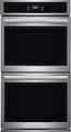 Frigidaire - Gallery 27" Double Electric Wall Oven with Total Convection - Stainless Steel
