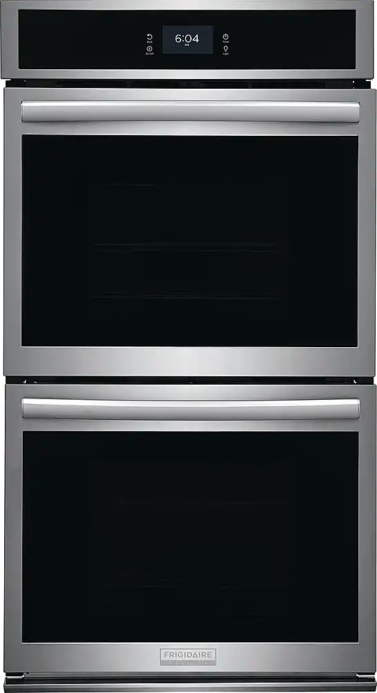 Front. Frigidaire - Gallery 27" Double Electric Wall Oven with Total Convection - Stainless Steel.