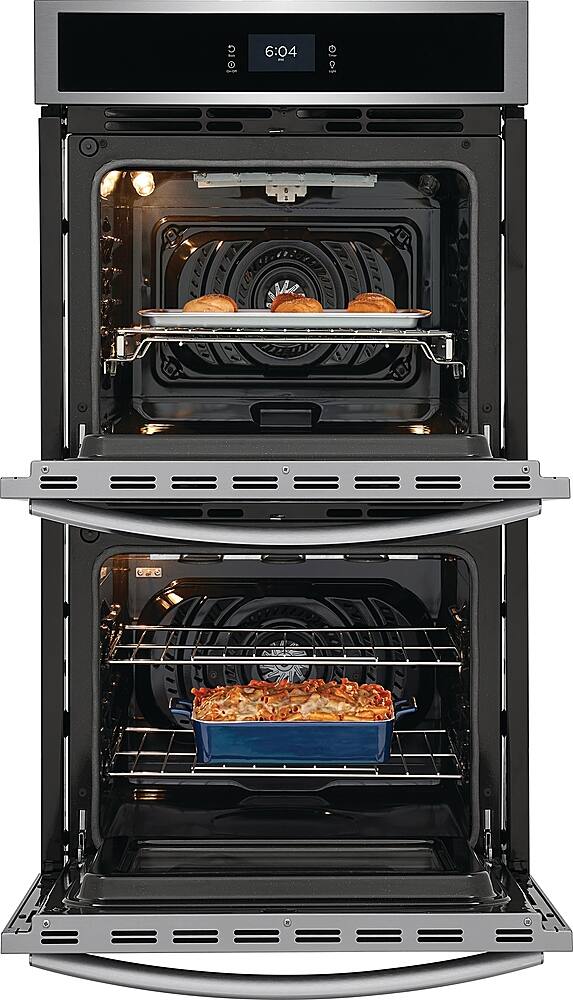 Alt View 12. Frigidaire - Gallery 27" Double Electric Wall Oven with Total Convection - Stainless Steel.