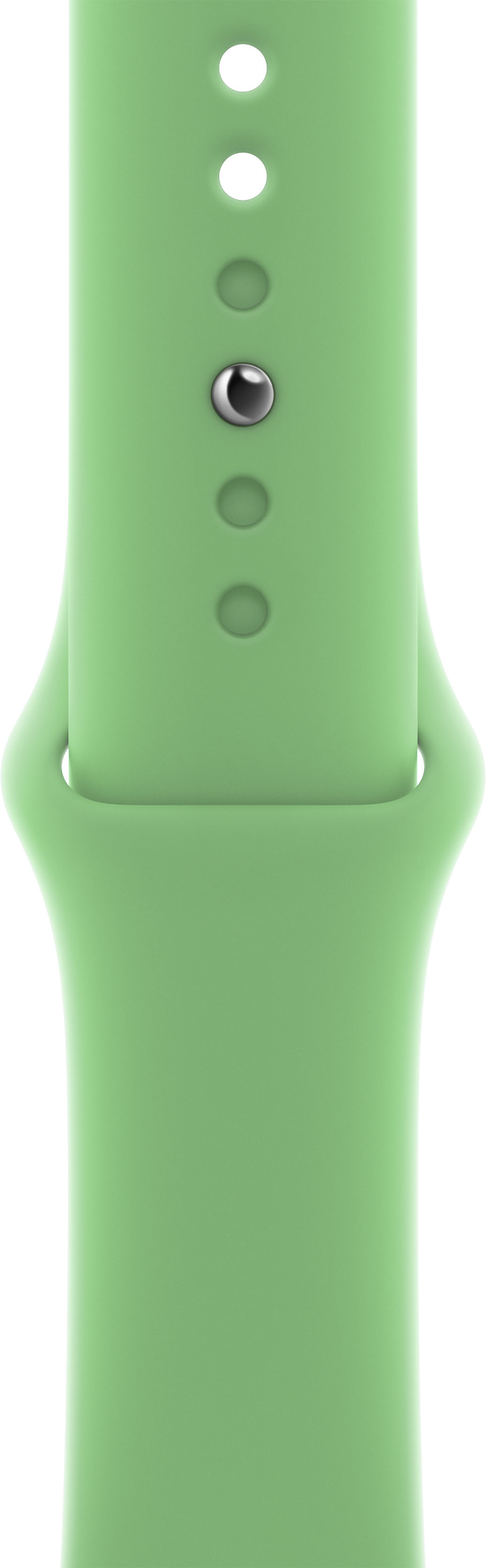 Left View: Apple Watch™ 45mm  Sport Band - Regular - Bright Green