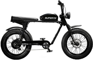 Super73 - S2 Electric Motorbike w/ 75+ mile max operating range & 28+ mph max speed - Galaxy Black - Front_Zoom