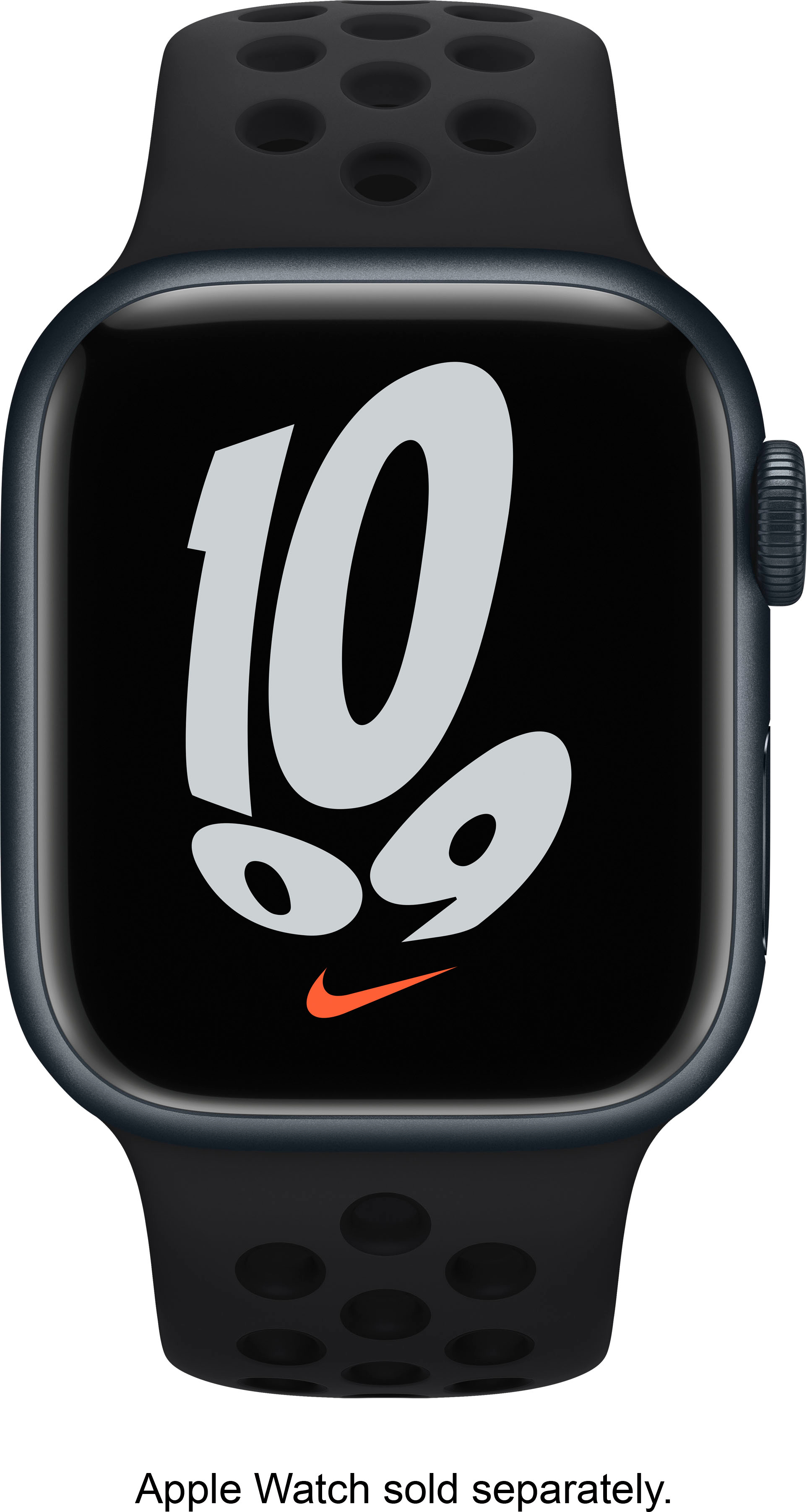 Nike Sport Band M/L for Apple Watch 45mm Black - Best Buy