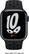 Left. Apple - Nike Sport Band M/L for Apple Watch 45mm - Black.