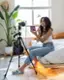 Alt View 11. JOBY - Compact Action Smart 61" Tripod Kit - Black.
