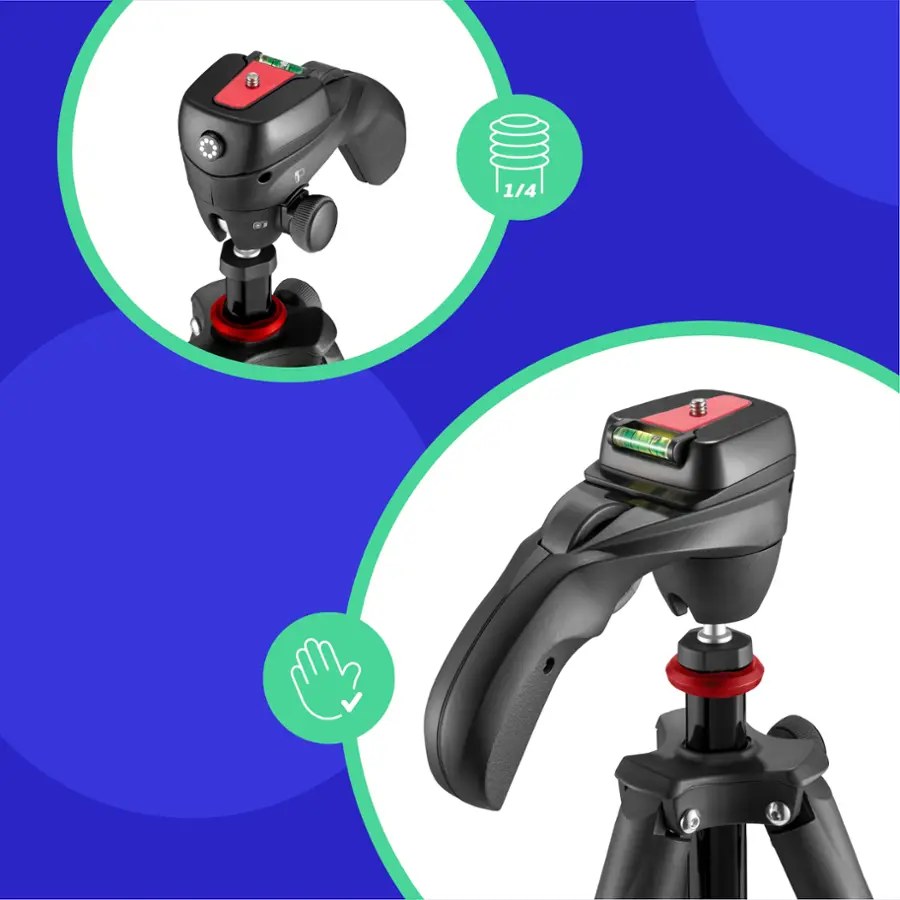 Alt View 40. JOBY - Compact Action Smart 61" Tripod Kit - Black.