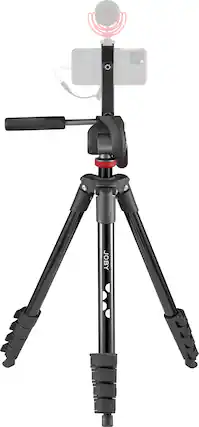 Angle. JOBY - Compact Advanced Smart 65" Tripod Kit - Black.